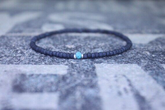 Turquoise Bracelet, Mens gifts, Gemstone bracelet, Mens Bracelet, Birthstone Bracelet, Couples Bracelet, Anniversary Gift Beaded Bracelet