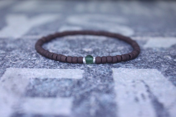 Jade Bracelet, Mens Jewelry, Minimalist Bracelet, Gifts for Men, Anniversary Gift, Birthday Gift, Gift for Husband, Boyfriend Gift