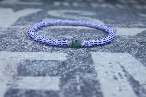 Emerald Bracelet, Mens Bracelet, Raw Emerald, Anniversary Gift, Mens Birthstone, Gemstone Bracelet, Birthstone Bracelet, Couples Bracelet
