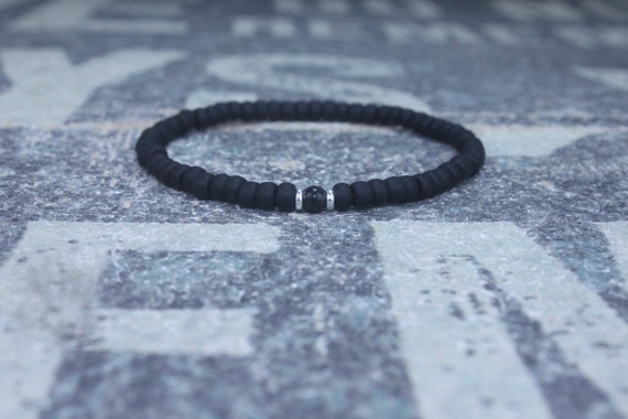 Shungite Bracelet Men, Shungite men, Mens Jewelry, Mens Shungite Bracelet, Minimalist Bracelet, Mens Gift, Boyfriend Gift, Gift for Men