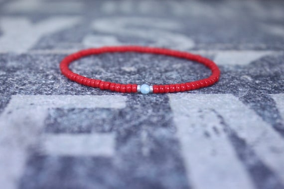 Larimar Bracelet, Mens Beaded Bracelet, Mens Jewelry, Mens Beaded bracelet, Husband Gift, Mens Gift, Boyfriend Gift, Gift for men bracelet