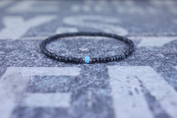 Turquoise Bracelet, Mens gifts, Gemstone bracelet, Mens Bracelet, Birthstone Bracelet, Couples Bracelet, Anniversary Gift, Beaded Bracelet
