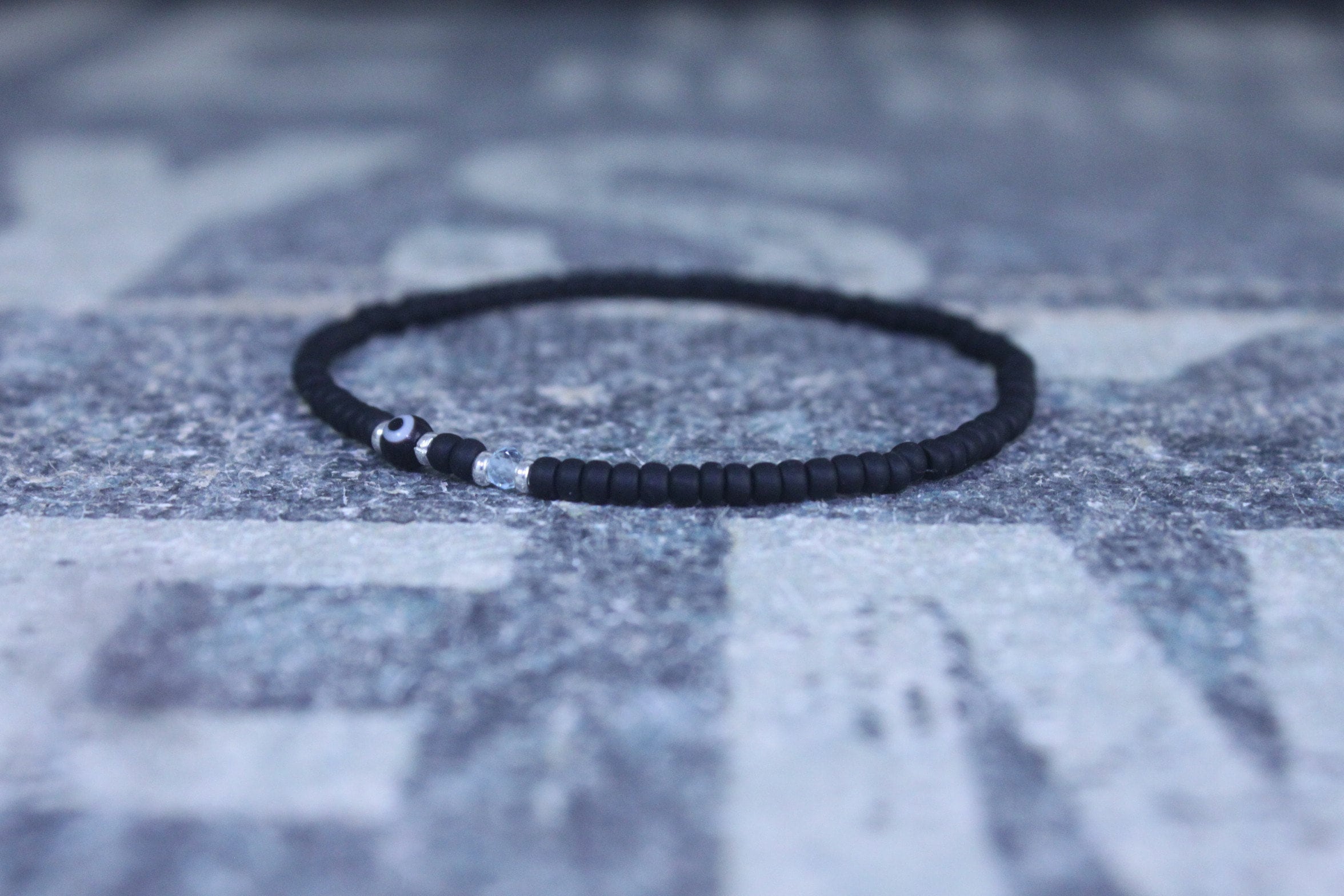 Blue topaz mens on sale bracelet
