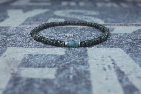 Bracelet emeraude bracelet pour homme emeraude brute cadeau d anniversaire pierre de naissance pour homme bracelet de pierres precieuses bracelet de pierres de naissance bracelet de couple Etsy France