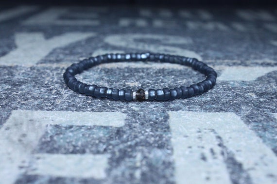 Smoky Quartz Bracelet, Mens gifts, Men bracelet, Mens Bracelet, Birthstone Bracelet, Couples Bracelet, Anniversary Gift, Beaded Bracelet
