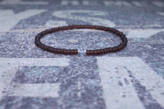 Sky Blue Topaz Bracelet, Birthday Gift, Mens Birthstone, Men Gift, Mens Bracelet, Gemstone Men, Minimalist Bracelet, Beaded Bracelet
