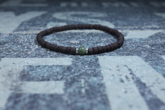 Jade Bracelet, Mens Jewelry, Minimalist Bracelet, Gifts for Men, Anniversary Gift, Birthday Gift, Gift for Husband, Boyfriend Gift S2