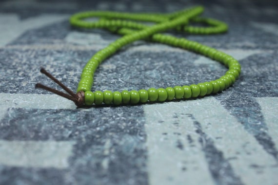 Mens Necklace, Mens Beaded Necklace, Long Necklace for Men, Metal Free Necklace without Clasp, No Clasp Necklace, Bead Necklace, Mens Gift