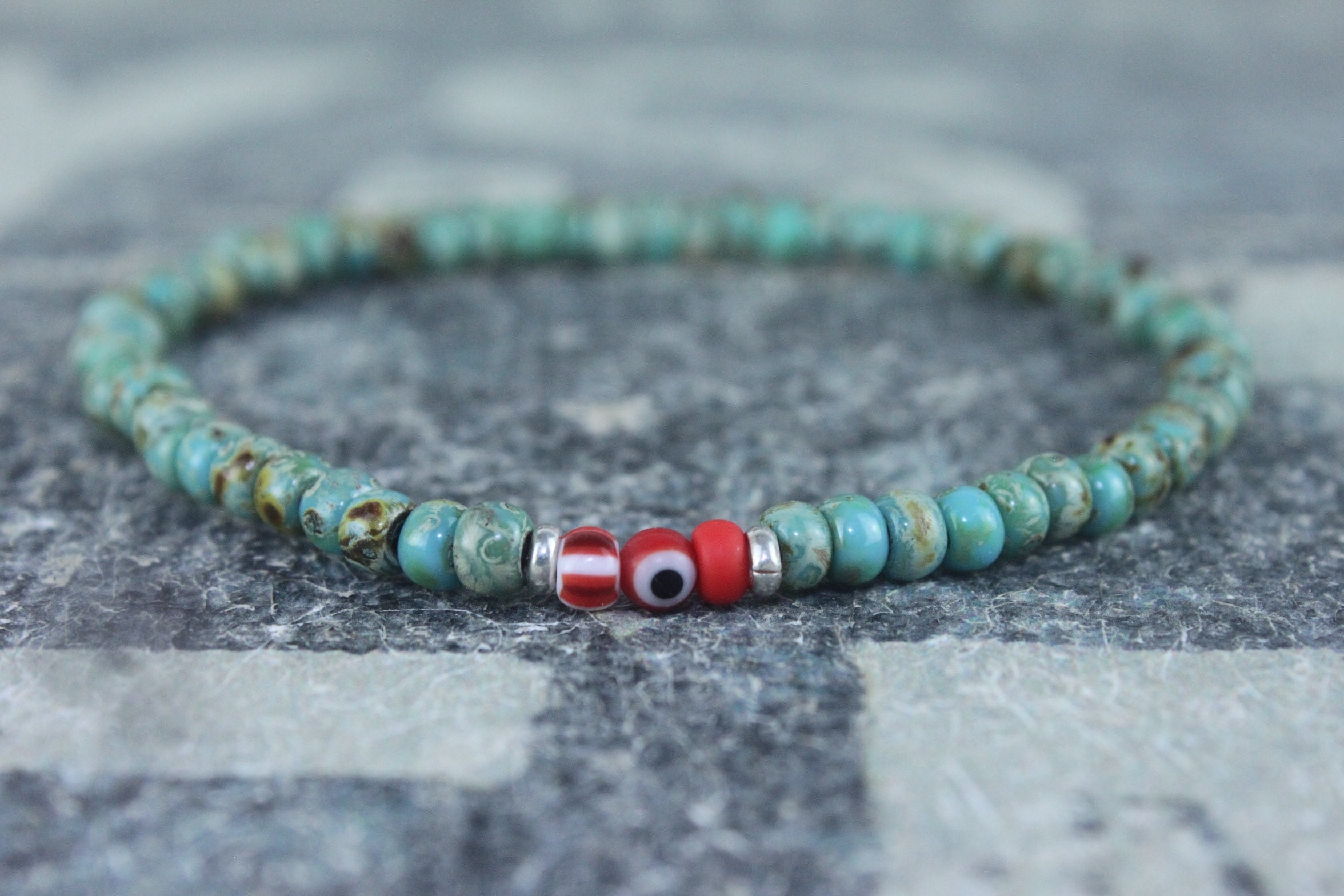 Evil Eye Bracelet Mens Evil Eye Anniversary Gift Mens Gift Gift 