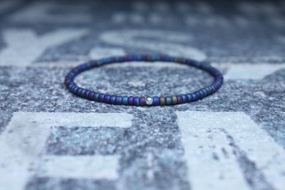 Mens Beaded Bracelet, Mens Bracelet, Minimalist jewelry, Minimalist Bracelet, Mens Jewelry, Beaded Bracelet, Boyfriend Gift, Men's Gift