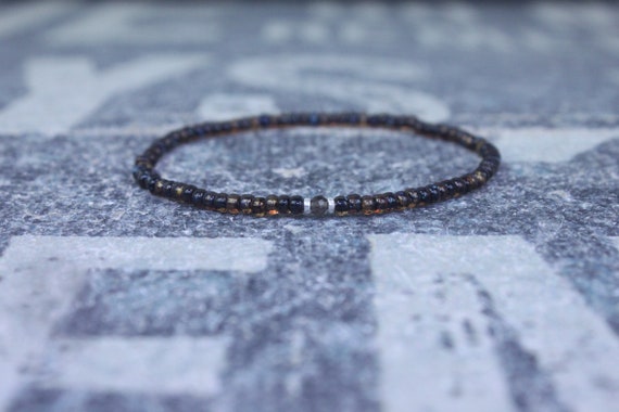 Husband Gift, Smoky Quartz Bracelet, Boyfriend Gift, Gift for Him, Beaded Bracelet, Friendship Bracelet, Mens Jewelry Minimalist Bracelet