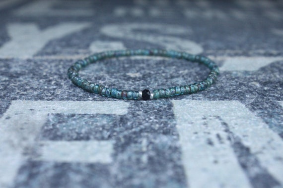 Mens Bracelet, Mens gift, Black Spinel Bracelet, Bracelet Men, Birthday Gift, Boyfriend Gift, Husband Gift, Gift for Him, Gift for Husband