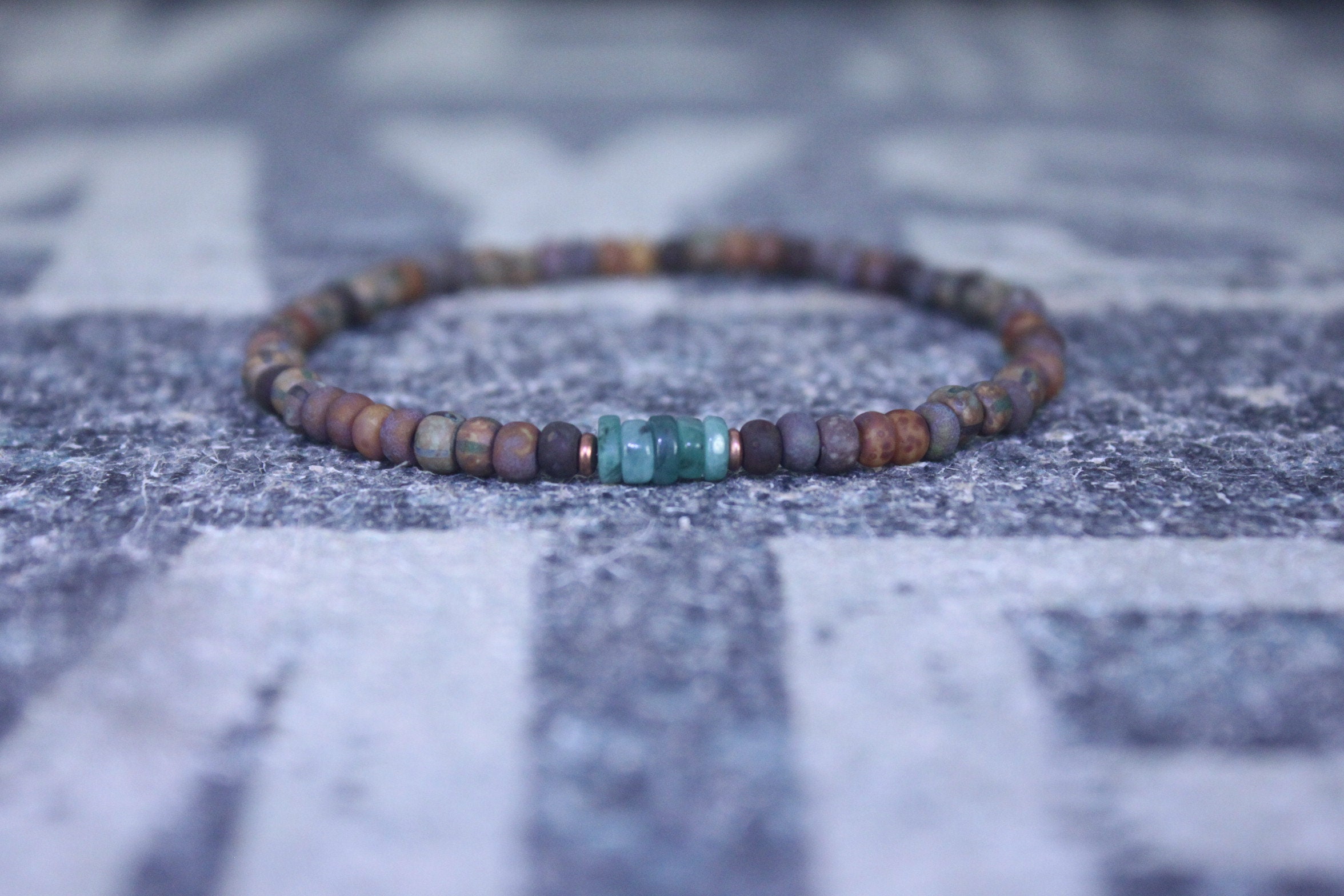 Emerald Bracelet, Mens Bracelet, Raw Emerald, Anniversary Gift, Mens