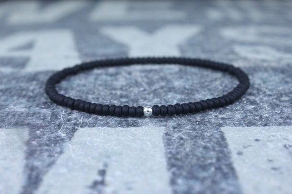 Mens Beaded Bracelet, Mens Bracelet, Minimalist jewelry, Minimalist Bracelet, Mens Jewelry, Beaded Bracelet, Boyfriend Gift, Men's Gift