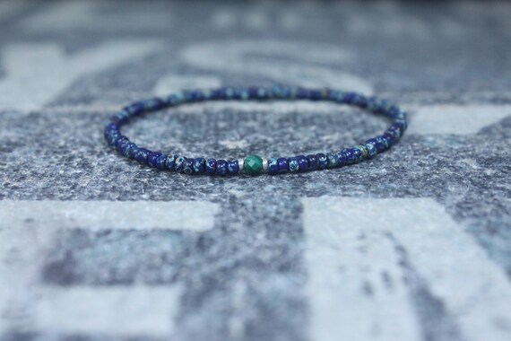 Malachite Bracelet, Mens Bracelet, Mens Beaded Bracelet, Minimalist Jewelry, Mens Gift, Gift for Him, Bead Bracelet, Bracelet Men, Bracelet