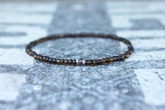Tunduru Sapphire Bracelet, Mens Bracelet, Mens Jewelry, Mens Gift, September birthstone, Boyfriend gift, Husband Gift, Mens Beaded Bracelet