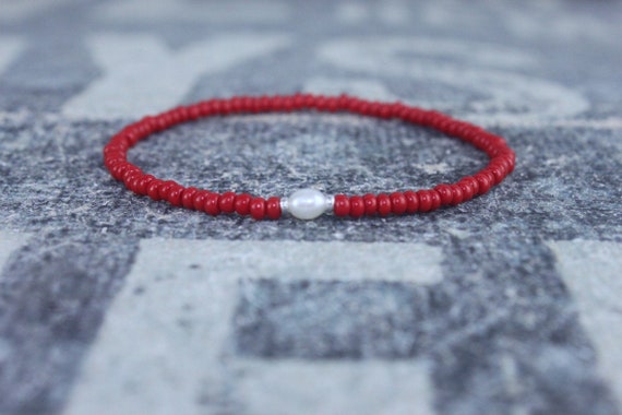 White Pearl bracelet, Mens Gift, Love Bracelet, Gift for Men, Boyfriend Gift, Husband Gift, Gift for Boyfriend, Gift for Husband, Couples