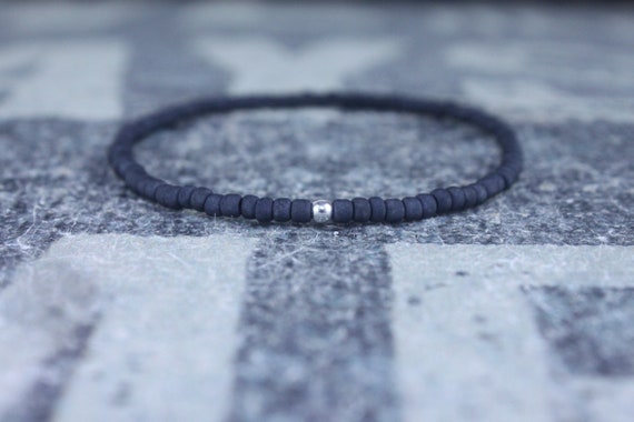 Mens Beaded Bracelet, Mens Bracelet, Minimalist jewelry, Minimalist Bracelet, Mens Jewelry, Beaded Bracelet, Boyfriend Gift, Men's Gift