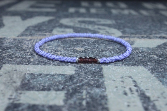 Garnet Bracelet, Mens Bracelet, Mens Beaded Bracelet, Minimalist Jewelry, Mens Gift, Gift for Him, Beaded Bracelet, Bracelet Men, Bracelet