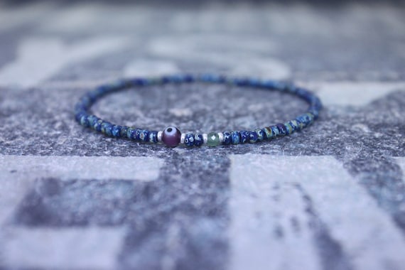 Mens Jade Bracelet, Evil Eye Mens Jewelry, Minimalist Bracelet, Gifts for Men, Anniversary Gift, Birthday Gift, Gift Husband, Boyfriend Gift