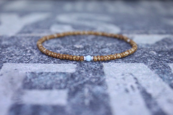 Larimar Bracelet, Mens Beaded Bracelet, Mens Jewelry, Mens Beaded bracelet, Husband Gift, Mens Gift, Boyfriend Gift, Gift for men bracelet
