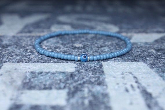 Evil Eye bracelet men, Mens Beaded Bracelet, Anniversary Gift, Evil Eye Bracelet, Gift Boyfriend, Bracelet, Couples Bracelet, Bead Bracelet
