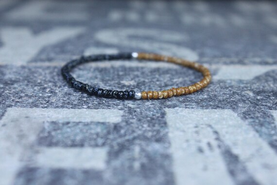 Mens Beaded Bracelet, Mens Bracelet, Minimalist jewelry, Minimalist Bracelet, Mens Jewelry, Beaded Bracelet, Boyfriend Gift, Men's Gift