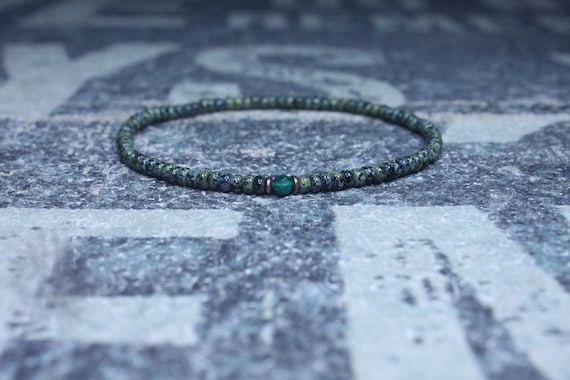 Malachite Bracelet, Mens Bracelet, Mens Beaded Bracelet, Minimalist Jewelry, Mens Gift, Gift for Him, Bead Bracelet, Bracelet Men, Bracelet