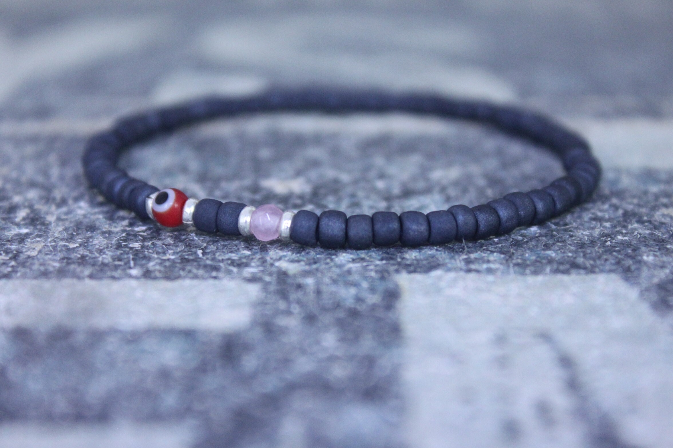 Mens rose quartz bracelet Mens love enhancer Healing jewelry