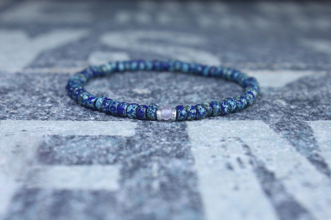 Buy Mens Rose Quartz Bracelet Mens Love Enhancer Healing Jewelry Sead  Bead Men, Mens Gift for Him Husband Gift Mens Seed Bead Online in India 