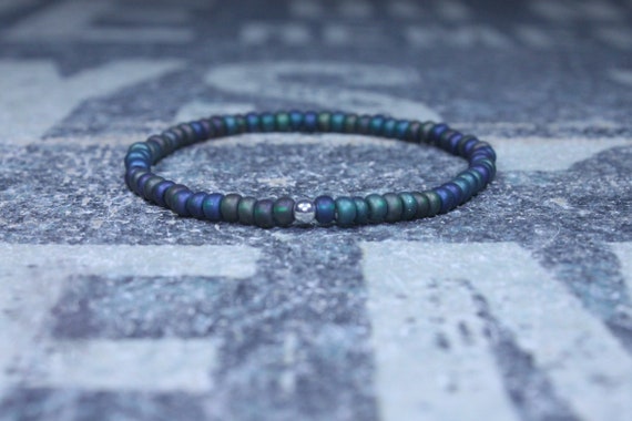Mens Beaded Bracelet, Anniversary Gift, Mala Bracelet, Mens Gift, Gift for Boyfriend, Bracelet, Couples Bracelet, Bead Bracelet