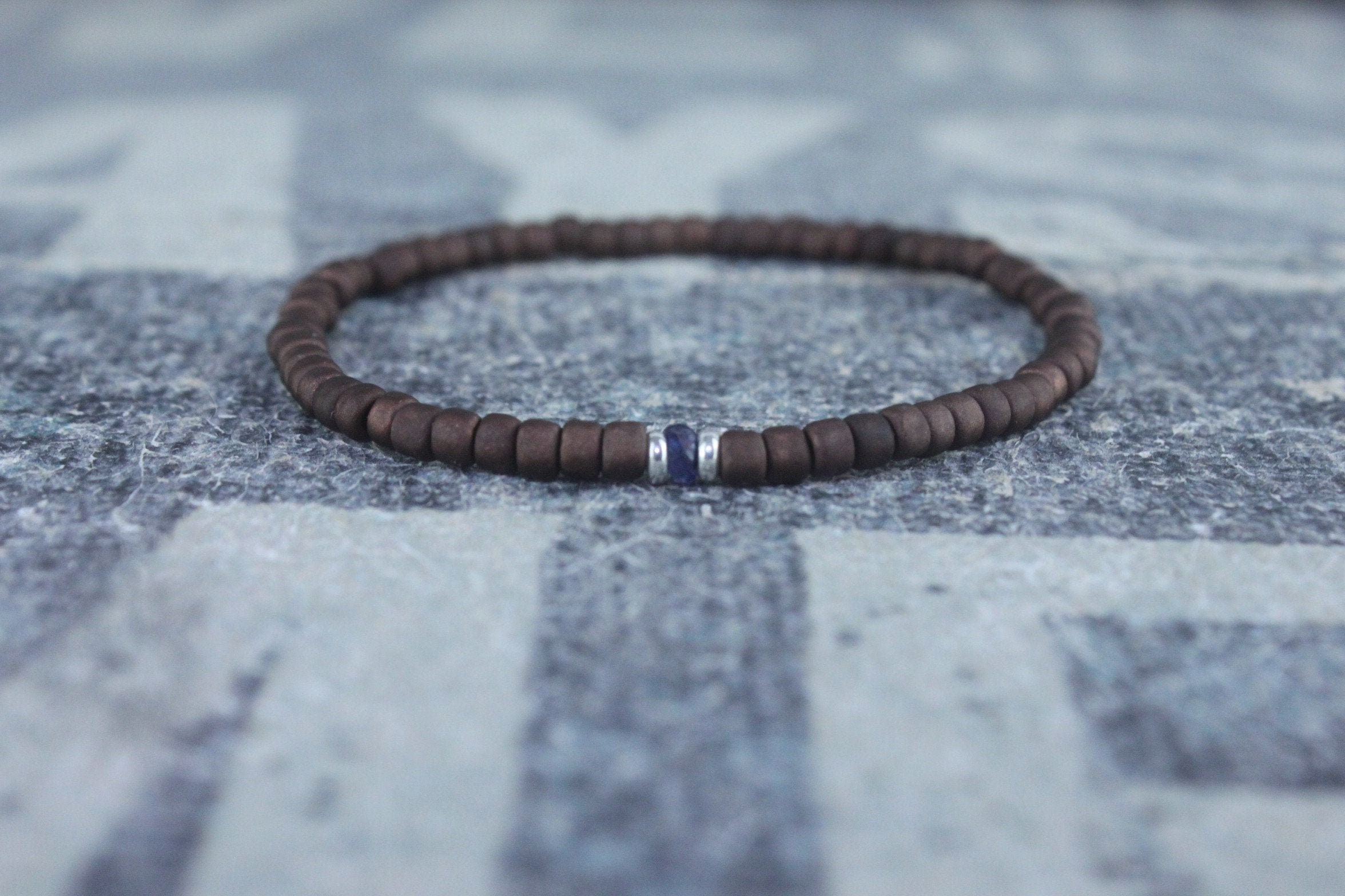 Blue Sapphire Bracelet, Mens Bracelet, Mens Jewelry, Mens Gift