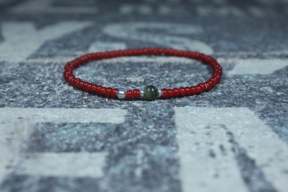 Jade Bracelet, Mens Jewelry, Minimalist Bracelet, Gifts for Men, Anniversary Gift, Birthday Gift, Gift for Husband, Boyfriend Gift S2