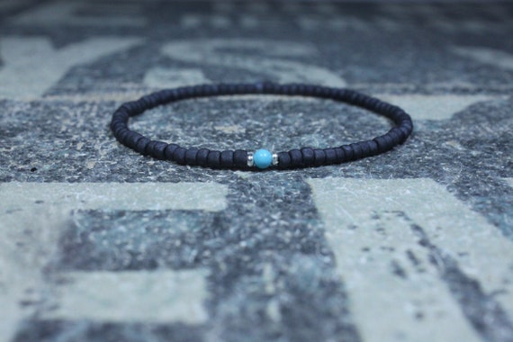 Turquoise Bracelet, Mens gifts, Gemstone bracelet, Mens Bracelet, Birthstone Bracelet, Couples Bracelet, Anniversary Gift Beaded Bracelet