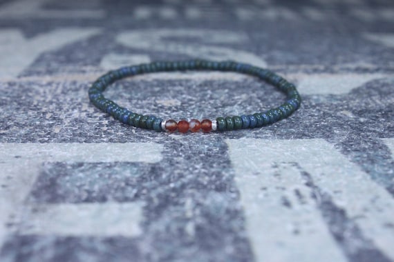 Carnelian Bracelet for men, Red Carnelian Bracelet men, Mens Bracelet, Beaded Bracelet, Boyfriend Gift, Gift for Boyfriend, Gifts for Him