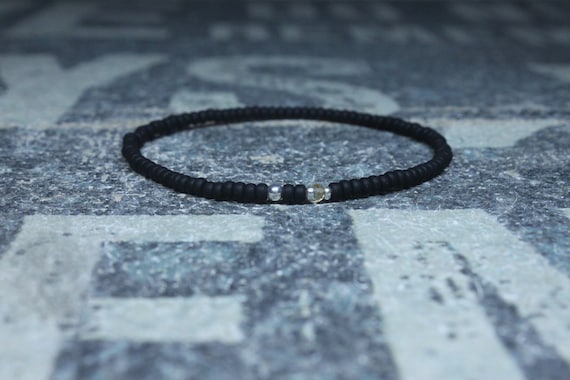 Citrine Bracelet, Men's Beaded Bracelet, Mens gifts, Gift for Husband, Boyfriend Gift, Birthstone bracelet, Anniversary Couples Bracelet