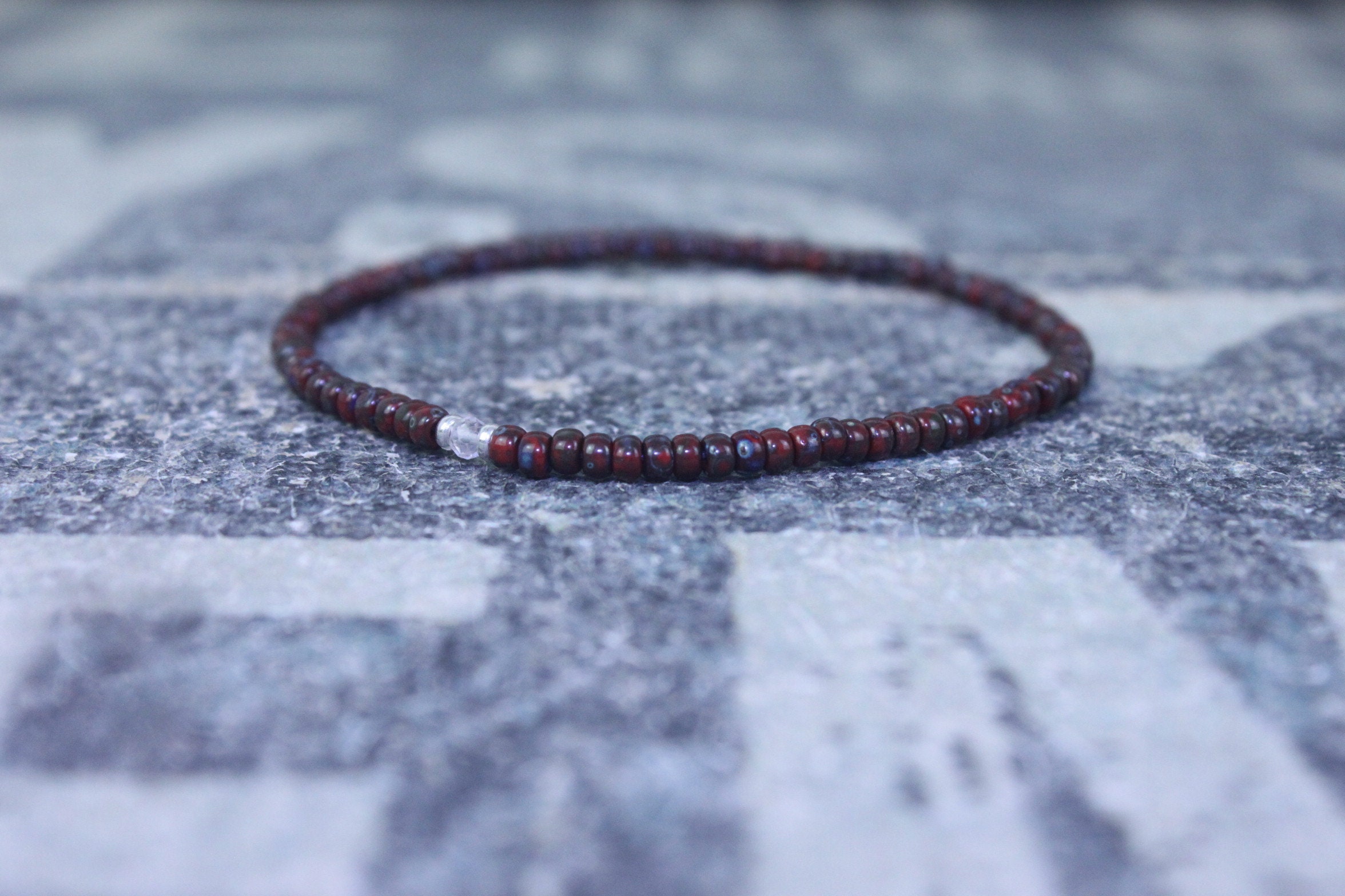 Mens rose quartz bracelet sale