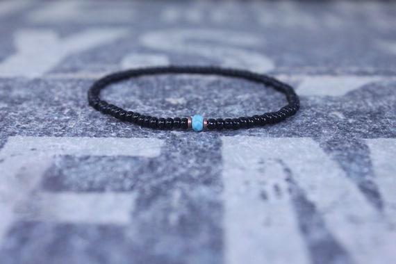 Turquoise Bracelet, Mens gifts, Gemstone bracelet, Mens Bracelet, Birthstone Bracelet, Couples Bracelet, Anniversary Gift, Beaded Bracelet