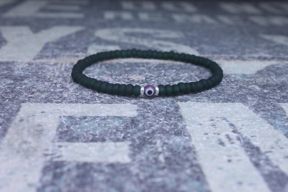 Evil Eye Bracelet, Mens Evil Eye, Anniversary Gift, Mens Gift, Gift Boyfriend, Bracelet, Couples Bracelet, Bead Bracelet, Mens Bracelet Gift