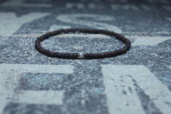 Moonstone men, Moonstone Bracelet Men, Bracelet for men, Mens Beaded Bracelet, Boyfriend Gift, Moonstone birthstone Boyfriend, Gifts for Him