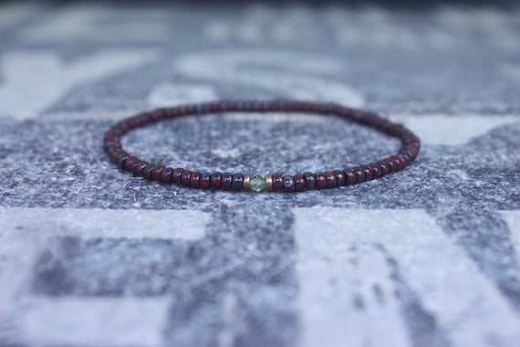 Peridot Bracelet, Bracelet Men, Mens bracelet, Mens Gifts, Birthday Gift for Men, Gemstone Bracelet, Birthstone bracelet, Bracelet Men