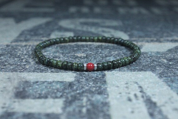 Mens Coral Bracelet, Mens Jewelry, Minimalist Bracelet, Gifts for Men, Anniversary Gift, Birthday Gift, Gift Husband, Boyfriend Gift
