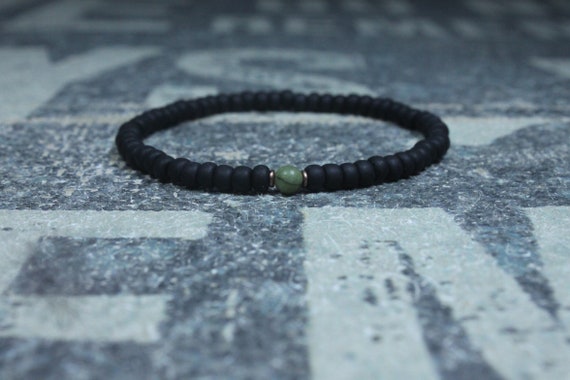 Mens Jade Bracelet, Mens Jewelry, Minimalist Bracelet, Gifts for Men, Anniversary Gift, Birthday Gift, Gift for Husband, Boyfriend Gift S2