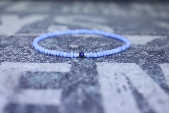 Lapis Lazuli Bracelet, Mens Lapis Lazuli Jewelry, Mens Jewelry, Mens Beaded Bracelet, Friendship Bracelet, Gift for Men, Husband Gift