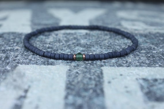 Mens Jade Bracelet, Mens Jewelry, Minimalist Bracelet, Gifts for Men, Anniversary Gift, Birthday Gift, Gift for Husband, Boyfriend Gift