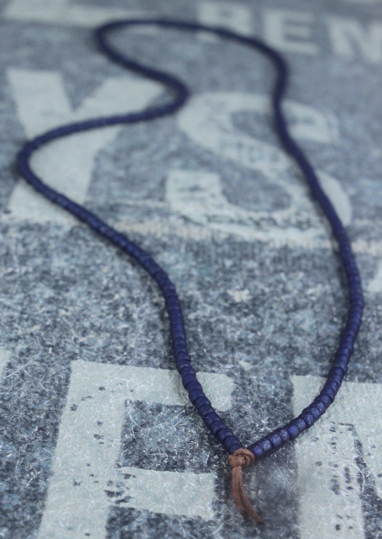 Mens Necklace, Mens Beaded Necklace, Long Necklace for Men, Metal Free
