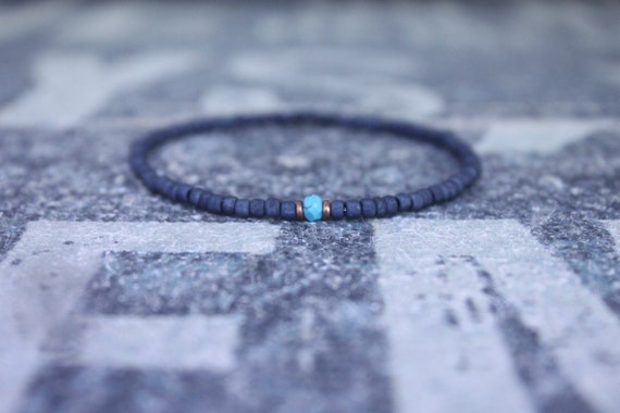 Turquoise Bracelet, Mens gifts, Gemstone bracelet, Mens Bracelet, Birthstone Bracelet, Couples Bracelet, Anniversary Gift, Beaded Bracelet
