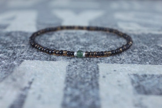Jade Bracelet, Mens Jewelry, Minimalist Bracelet, Gifts for Men, Anniversary Gift, Birthday Gift, Gift for Husband, Boyfriend Gift