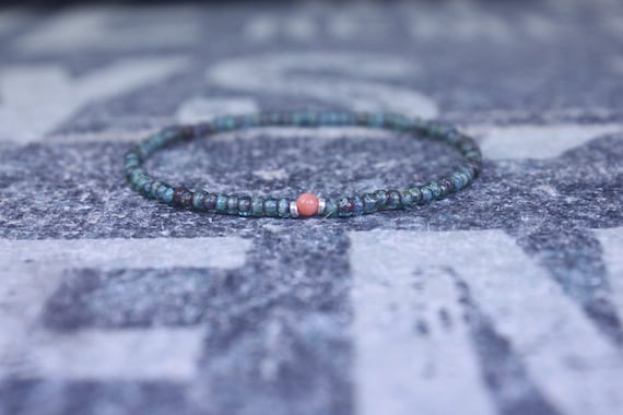 Coral bracelet, Mens Gift, Orange Coral Bracelet, Gift for Men, Boyfriend Gift, Husband Gift, Gift for Boyfriend, Gift for Husband, Couples