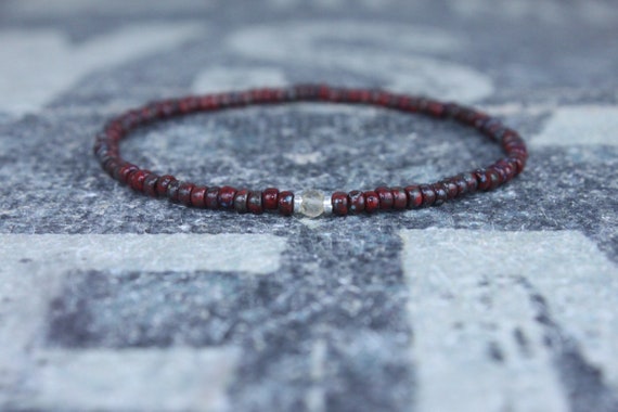 Citrine Bracelet, Men's Beaded Bracelet, Mens gifts, Gift for Husband, Boyfriend Gift, Birthstone bracelet, Anniversary Couples Bracelet